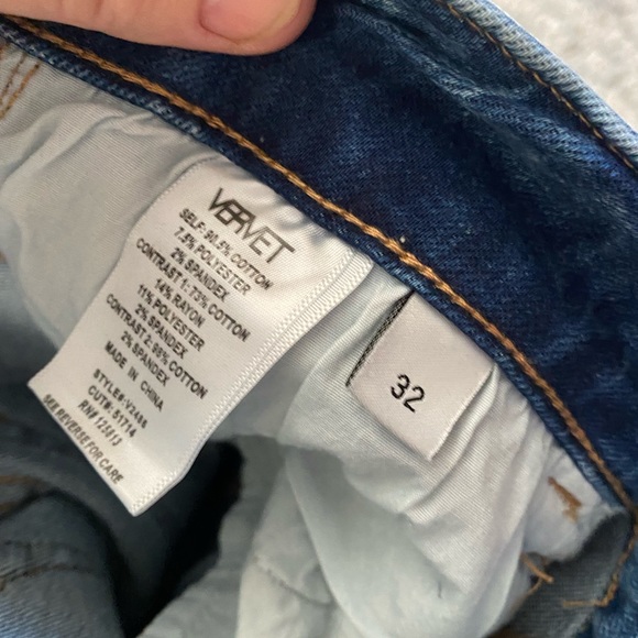 Womens flare multi pattern denim color jean - Picture 7 of 8